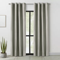 Thermaplus Alpine Light Grey Blackout Grommet Curtain Panel - 52 x 95