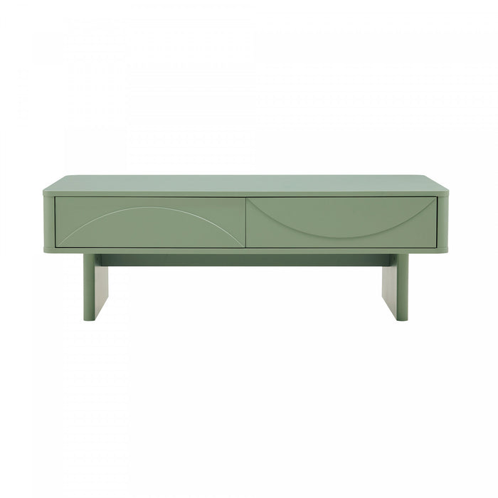 Ella Modern 47\" Coffee Table in Sage Green