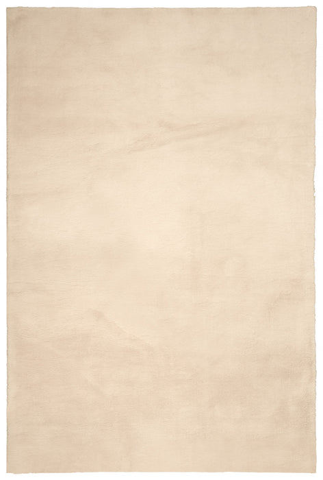 Argo Plush & Shags Beige Washable Rug 8'0\" x 10'0\" Indoor Area Rug