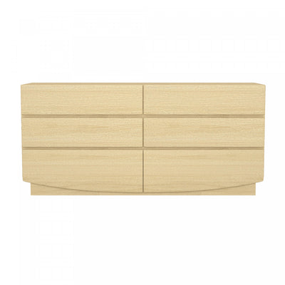Ardea Contemporary 72" Dresser in Natural Oak (6-Drawer) | Commode contemporaine Ardea 72" en chene naturel (6 tiroirs)