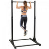 Soozier Portable Pull Up Station, Height Adjustable Pull Up Bar, Black