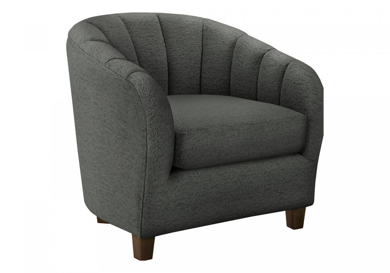 Monarch Specialties - Accent Chair, 31\"H, Upholstered, Living Room, Bedroom, Dark Grey Fabric, Transitional