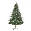 Homcom 6ft Artificial Christmas Tree With 679 Branch Tips
