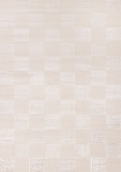 Leonardo White Grey Checkered Area Rug - 5'3" x 7'7"|Carpette Leonardo blanche et grise à motif de carreaux - 5 pi 3 po x 7 pi 7 po