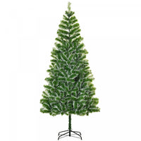 Homcom 7ft Artificial Christmas Tree With 968 Tips