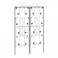 Outsunny Set Of 2 Garden Trellis, Metal Plant Trellis For Climbing