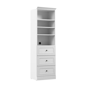 Bestar Versatile 25 W Closet Organizer with Drawers - White