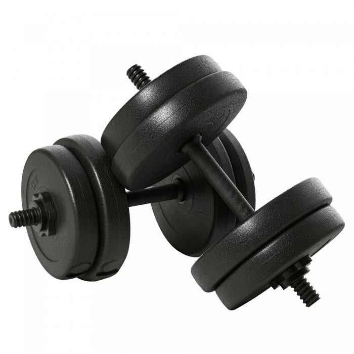 Soozier 2 x 22lbs Adjustable Dumbbell Set Pair Dumb Bell Weight Fitness
