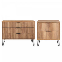 Dumbo Modern 2-Piece Dresser Set in Golden Brown 