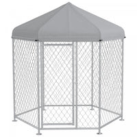 Pawhut Outdoor Dog Kennel Dog Run With Waterproof, Uv Resistant Cover For Medium And Large Sized Dog