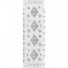 Lola Diamond Grey Shag Area Rug - 2'7\" x 8'