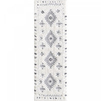 Lola Diamond Motif Shag Area Rug - 2'7