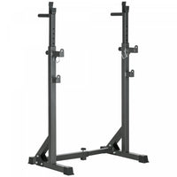 Soozier Adjustable Squat Rack, Bench Press Rack, Black