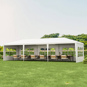 Costway 10'x30' Heavy Duty Gazebo Canopy Outdoor Party Wedding Tent