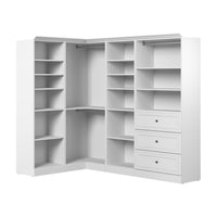 Bestar Versatile 97 W Walk-In Closet Organizer - White