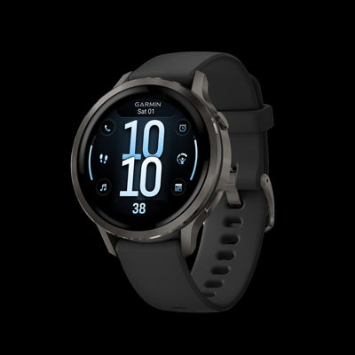 Garmin Venu 4 41mm Slate Black GPS Smartwatch - Training Wearable, Heart Rate, Stress Track, Workout Suggestions, Training Readiness, Mixed Sessions