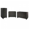 Granville Modern 3-Piece Dresser Set in Charcoal Gray