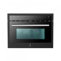 Forno Oliena Espresso Black 24-Inch Built-In Microwave, 1.6 Cu.Ft. - FMWDR3093-24BLK