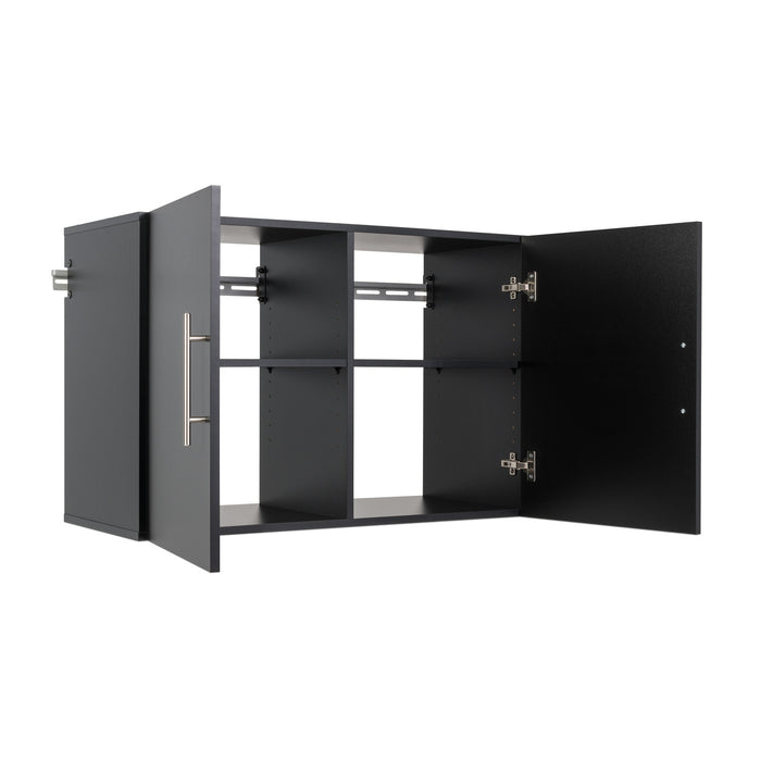 Hangups 36\" Upper Storage Cabinet - Black