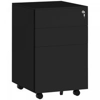 Vinsetto 3-drawer Vertical Filing Cabinet For Letter A4 Legal Size