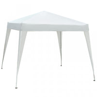 Outsunny 8' X 8' Pop Up Canopy With Inclined Legs, Outdoor Folding Tent, Portable Garden Party Gazeb
