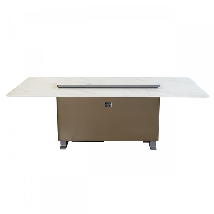 Forno Cinetico Smart Dining Table in White, 5.3 cu.ft fridge and freezer-FDTFR7044-86WHT Refrigerator