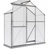Outsunny 6' x 2.5' Polycarbonate Greenhouse Aluminium Walk-in Green House