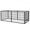 Pawhut 6 Panel 32.5\" - 59\" X 31\" Dog Playpen, Heavy Duty Pet Playpen With Door, Adjustable Dog Exercise Pen For Indoor Outdoor, Small Dogs