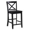 Torino X-Back Counter-Height Stool - Black