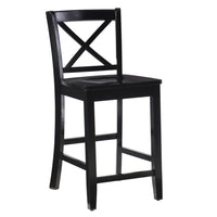 Torino X-Back Counter-Height Stool - Black