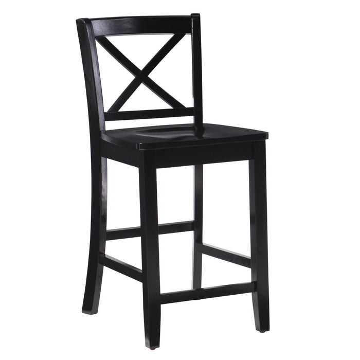 Torino X-Back Counter-Height Stool - Black