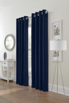 Habitat Festival Navy Light Filtering Grommet Curtain Panel - 52 x 95