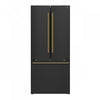 Forno Espresso Gallipoli 30-inch French Door Black Refrigerator, 17.5 cu.ft. - FFFFD1974-31BLK | Refrigerateur Espresso Gallipoli de 30 po a portes francaises, noir, 17,5 pi³ – FFFFD1974-31BLK