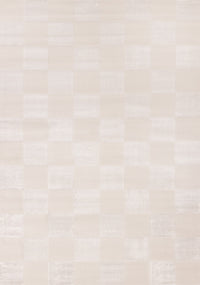 Leonardo White Grey Checkered Area Rug - 7'10