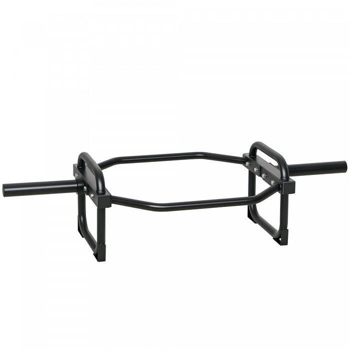 Soozier Trap Bar, 2\" Hex Barbell Bar, Olympic Deadlifting Bar, Black