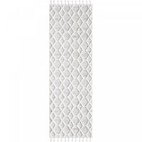 Paris Circle Cream Shag Area Rug - 6'7