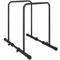 Soozier Push Up Bars Dip Station With Adjustable Height And Width For Home Gym