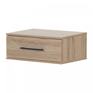 Primo Floating Nightstand With 1 Drawer - Rustic Oak 