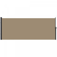 Outsunny 13' X 6' Retractable Side Awning, Garden Privacy Screen, Khaki