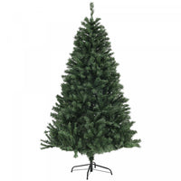 Homcom 6ft Artificial Christmas Tree With Auto Open, Steel Base, Green