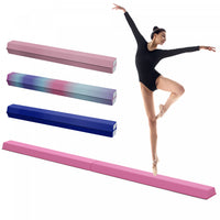 Soozier 7.7ft Folding Gymnastics Balance Beam with Non-Slip Bottom, Red
