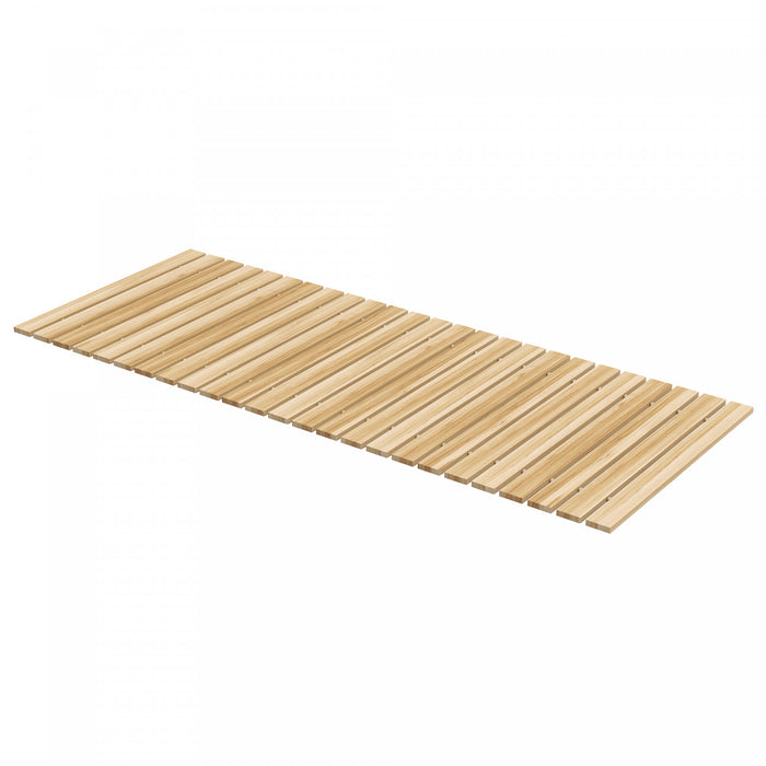 Outsunny 47\" Wooden Garden Pathway, Outdoor Walkway, Natural Wood Finish