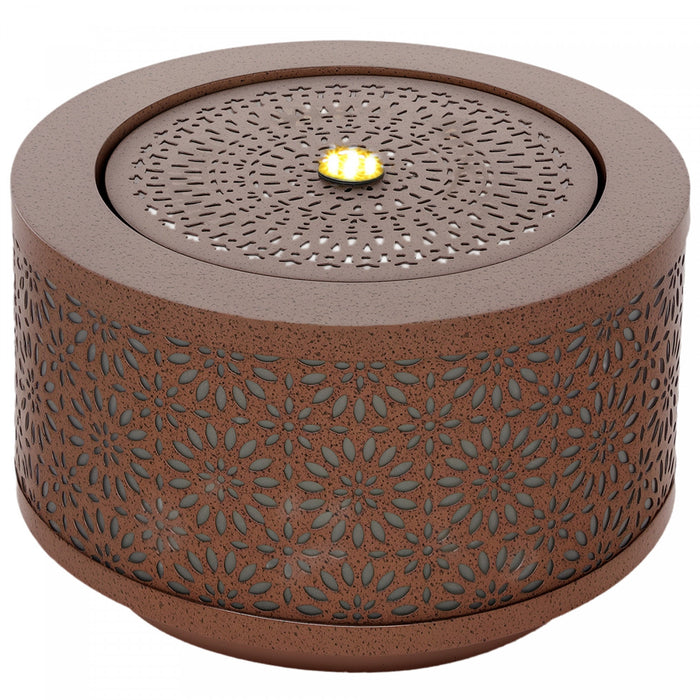 Outsunny Outdoor Water Fountain With Led Lights Garden Waterfall Fountain