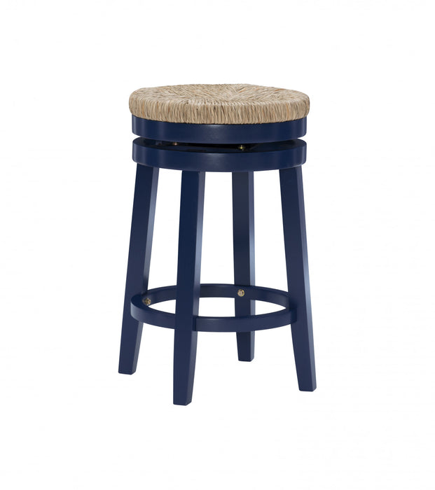 Morgan Counter-Height Stool - Navy Blue