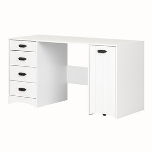 Artwork Sewing Craft Table And Storage - Pure White