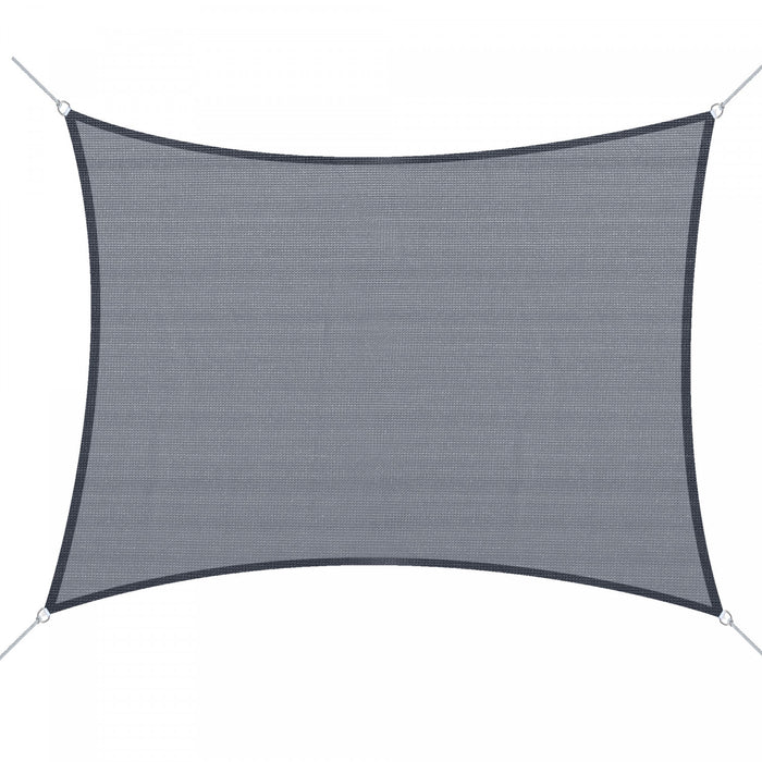 Outsunny Square 12’ Canopy Sun Sail Shade Garden Cover Uv Protector Outdoor Patio Lawn Shelter With Carrying Bag Grey