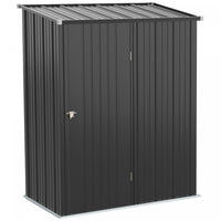 Outsunny 5' X 3' Outdoor Storage Shed, Steel Garden Shed With Single Lockable Door, Tool Storage Hou