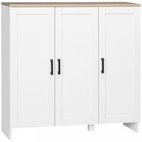 HOMCOM Modern Sideboard Buffet Cabinet with Adjustable Shelves White