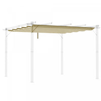 Outsunny Retractable Replacement Pergola Canopy For 10' X 13' Pergola, Pergola Cover Replacement, Be