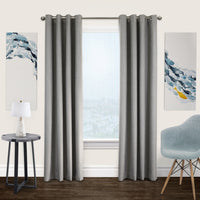 Newberry Greige Grommet Curtain Panel - 52